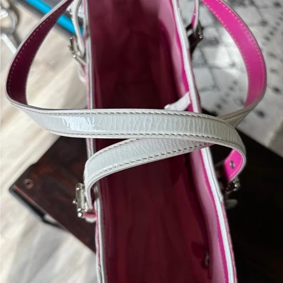 Coach Pink and White zebra gallery tote - Picture 8 of 9